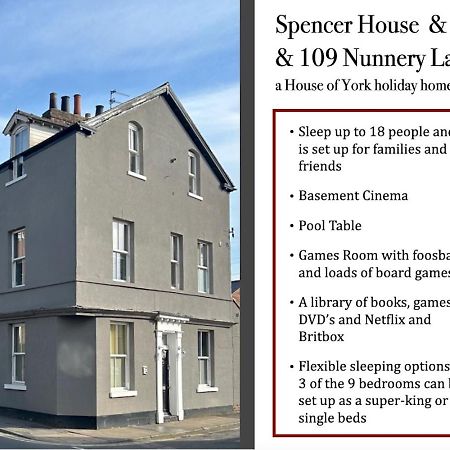 Spencer House & 107 & 109 Nunnery Lane Villa York Luaran gambar