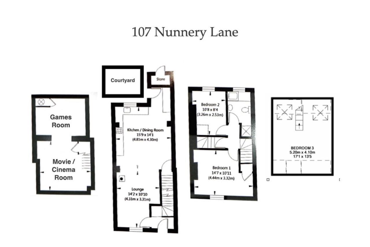 Spencer House & 107 & 109 Nunnery Lane Villa York Luaran gambar